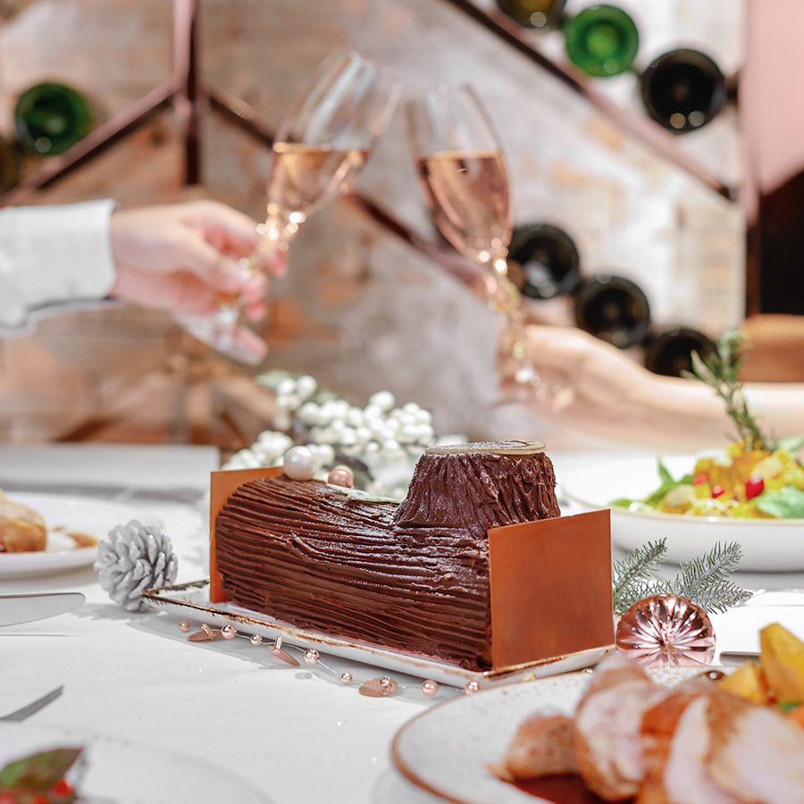 A celebration meal at The Langham, Hong Kong